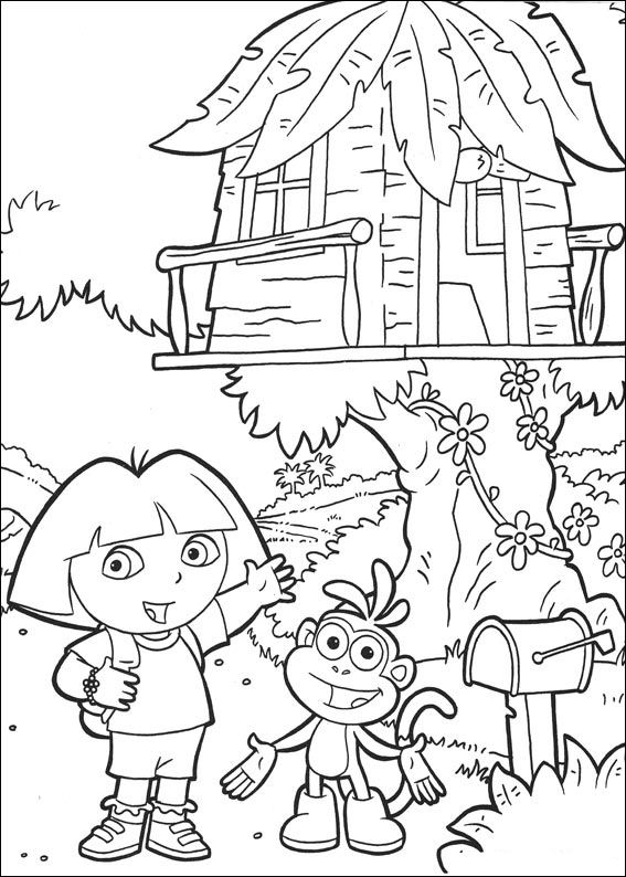 Kids-n-fun.com | 27 coloring pages of Dora the Explorer 2